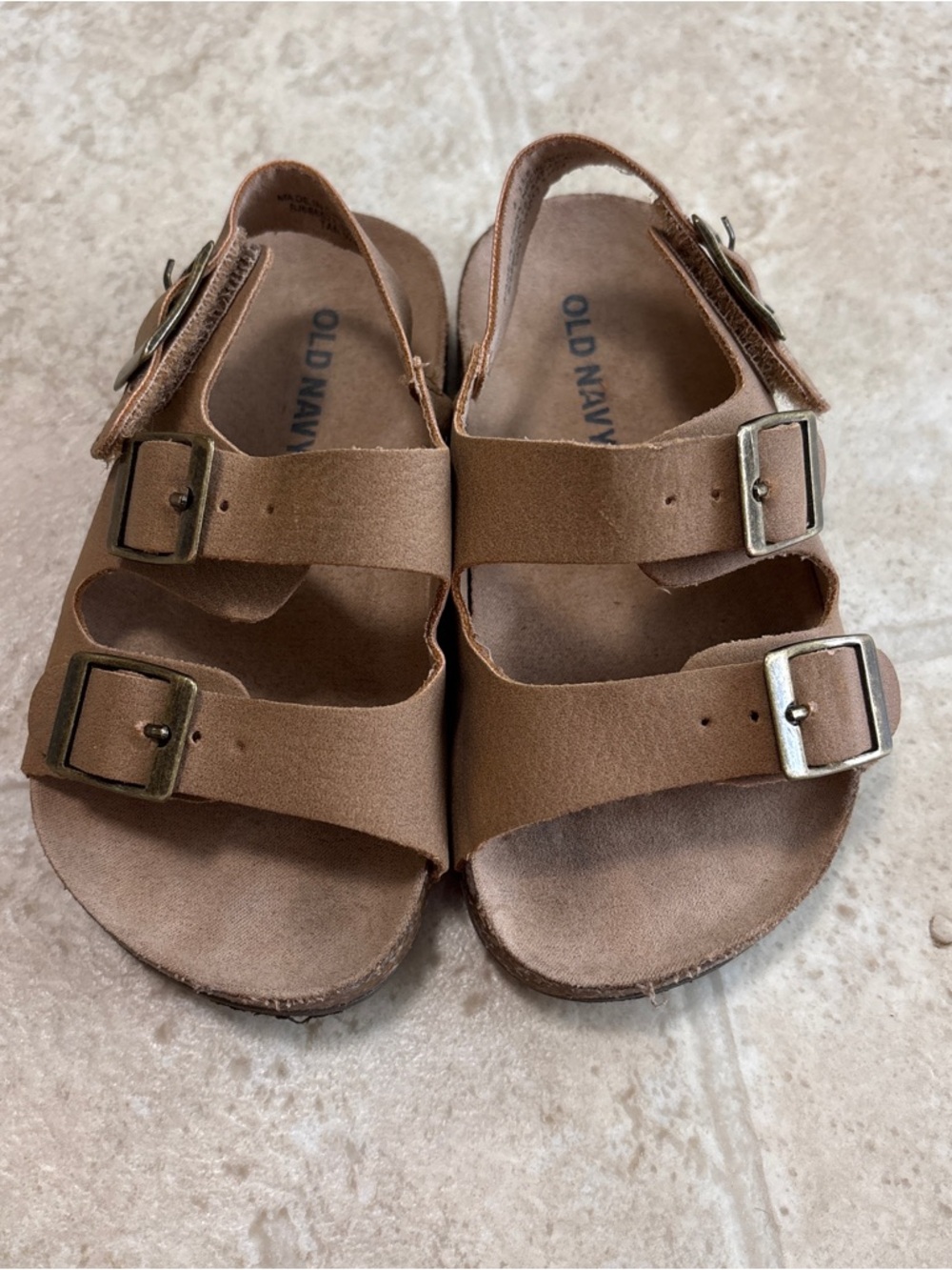 Old Navy Brown Double-Buckle Kids Sandals